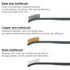 OriGlam Mini Wire Brush Set, Handy Steel/Nylon/Brass Brush for Cleaning Paint, Dirt, Welding Slag, Rust