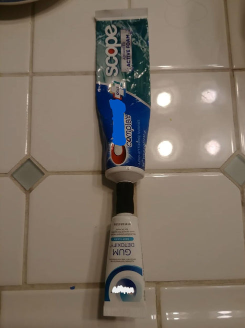 Travel Toothpaste Transfer Tool | Transfer From Big Tube to Travel Tube of Toothpaste | Travel Gifts | Inexpensive