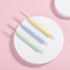 TEOYALL Nail Art Brushes, Nail Design Painting Brushes, Builder Gel Brush, Nail Dotting Tools, Fine Liner Brushes