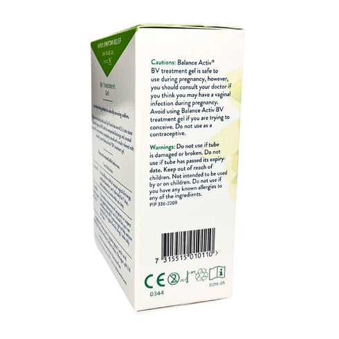 Bacterial Vaginosis Treatment, BV Balance Activ Gel, 7 Tube Box