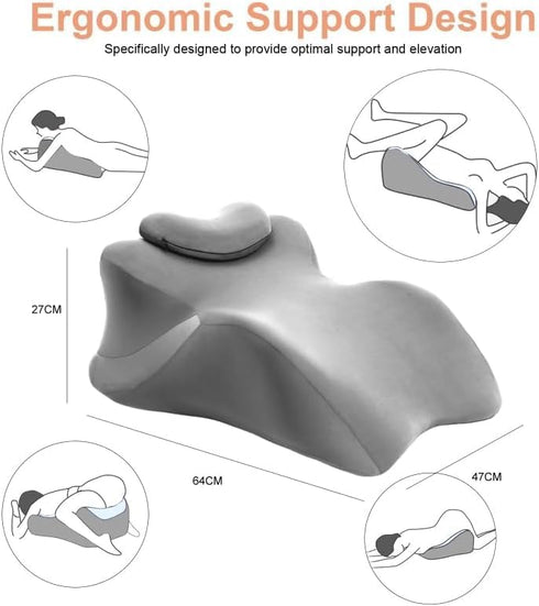 kaobbfacai Wedge Pillow for Couples Intimacy, Spine & Hip Alignment Position Cushion, Memory Foam Lift Pillow for Adult