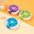 INVODA Pill Organizer - Weekly Pill Cases, 7 Day 3 Times Medicine Dispenser with Push Button Rotate Pill Planner