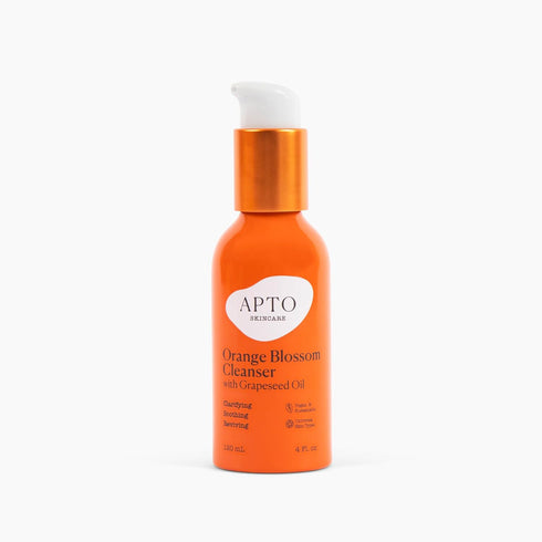 Skincare Orange Blossom Cleanser, Lightly Foaming Daily Face Wash with Grapeseed Oil, 4 fl. oz.