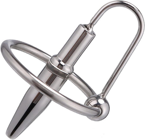 Set 3PCS Male Metal Urethral Sounding Penis Plug Urethral Sounds Toys Different Style Penis Plug with Penis Cock Ring