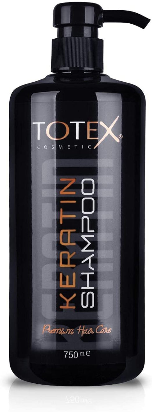 Totex Keratin Shampoo, 750 ml - Premium Hair Care, Hydrating, Nourishing, Deep Moisturising for All Hair Types