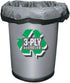 Aluf Plastics 40-45 Gallon 1.5 MIL Black Heavy Duty Trash Can Liners - 33" x 47" - Pack of 100