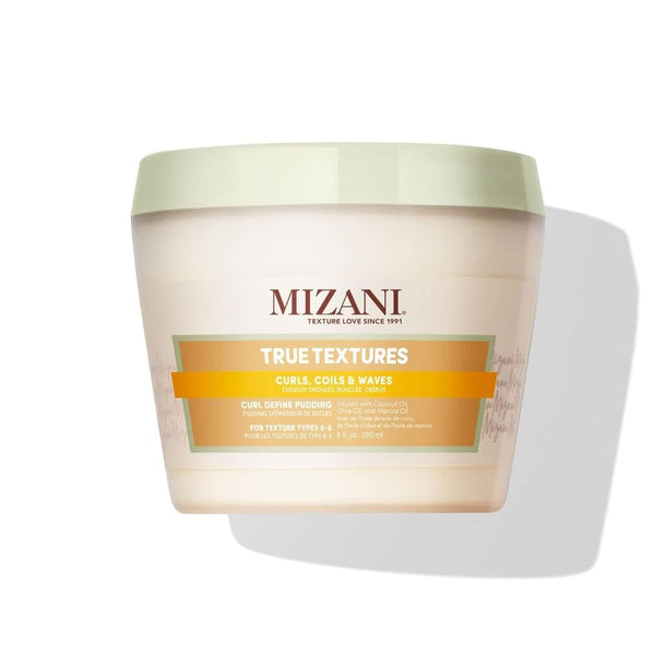 Mizani True Textures Curl Define Pudding for Curly Hair - Moisturizing, Prevents Frizz with Coconut Oil