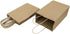Oikss 100 Pack Small Plain Natural Paper Kraft Gift Bags, 5.25x3.25x8.25 Inch, Bulk for Birthday Party Favors
