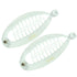 Parcelona French Effortless Mini Clear Clips, Pack of 2 Celluloid Clips for Thick Hair Ponytail Holder for Women