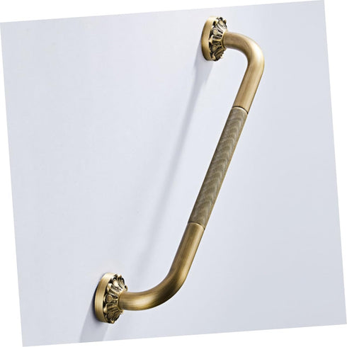 VICASKY Copper Bathroom Grab Bar Non Skid Handrail Support with Multi Functional Armrest and Towel Bar Wall Mounted