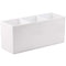 Makeup Brush Holder Organizer - 3 Slots Cosmetic Brushes Storage Container for Vanity (White)