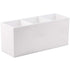 Makeup Brush Holder Organizer - 3 Slots Cosmetic Brushes Storage Container for Vanity (White)