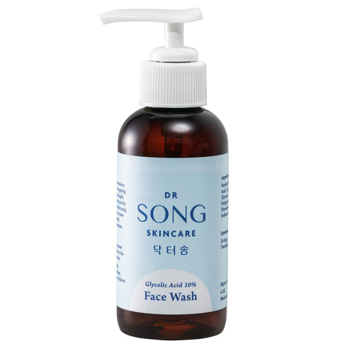 Korean Skin Care - Dr Song Glycolic Acid Face Wash with 10% Glycolic Acid for Anti-Aging and Acne