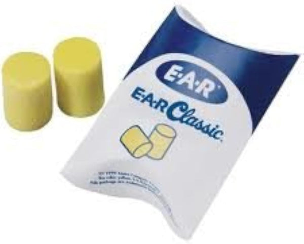 Earplugs Classic Disposable PVC Foam, 50 Pack
