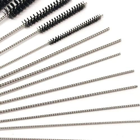 Nylon Cleaning Brush Set, 25pcs Tube Brush for Drink Straws, Hummingbird Feeders, Airbrushes, Keyboards