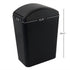 1 Pack Plastic Trash Cans with Swing Lid, Swing Garbage Can, 4.2 Gallon, Black
