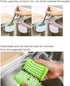 Suction Cup Knife Cleaning Brush Double-Sided Kitchen Scrubber for Cutlery, Chopsticks, Fruits Creative Sink Brush
