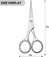 Small Scissors, Eyebrow Scissors, Professional Grooming Scissors for Hair, Eyelashes, Nose, Eyebrow Trimming - AsonTao