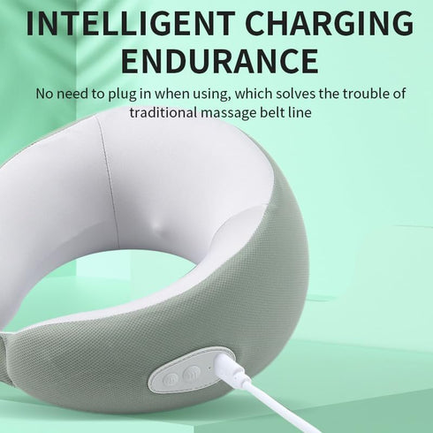 Masadoras Multi-Mode Neck Massager with Gentle Heat U-Shaped Memory Foam Portable Neck Relaxation Device, Wireless