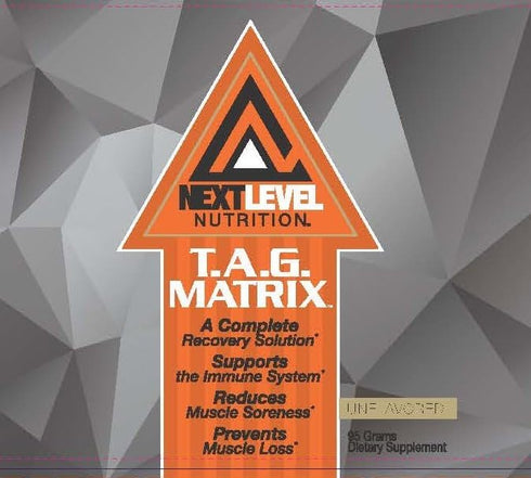 TAG Matrix Unflavored Glutamine Intra Workout Amino Recovery Powder - 30 Servings
