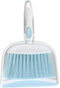 Mini Broom and Dustpan Set - Mini Whisk Set for Daily Cleaning, Housekeeping, Office, Kitchen, Pet Nest (Light Blue)