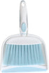 Mini Broom and Dustpan Set - Mini Whisk Set for Daily Cleaning, Housekeeping, Office, Kitchen, Pet Nest (Light Blue)