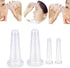 Tustao 4Pcs Set Set Transparent Massage Cupping Facial for Face Silicone Mini Facial Face Helper Skin Care Neck Back