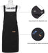Professional Hairdresser Apron, Waterproof Stylist Tool for Hairdressing, Coloring, Shampoo, Haircuts - Black