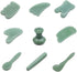 MESKEL Set 4) Gua sha Scraper Board Natural Jade Guasha Stone Board Facial Eye Guasha Plate Jade Face Massager Scraper