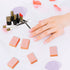 MARYTON Mini Nail Buffer Block Files, 80/100 Grit for Acrylic Nails, 130 Count, Orange