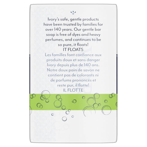 Ivory Simply Ivory Aloe Bath Bar, 3 Count