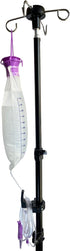 UISKOOPW (43 Inchs Portable IV Poles for Travel,IV Bag Pole Stand for Gravity Syringe,IV Pole,Feeding Tube