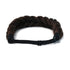 Oversized Bohemian Braided Headband, Classic Wide Braids, Adjustable Elastic Strap, Women's Beauty Accessories (Reddish