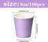 3 oz Small Disposable Mouthwash Cups, 100 Packs Bathroom Paper Cups, Espresso Paper Cups, Purple for Home Rvs Campers