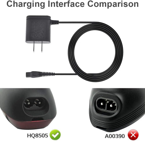 Replacement Charger for Philips Norelco HQ8505 7000 5000 3000 Series mg7750 Electric Shaver Razor Multigroom Beard Trimmer Power Supply Charger Cord