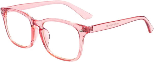 MAXJULI Blue Light Blocking Glasses, Computer Reading/Gaming/TV/Phones Glasses for Women Men (Pink)