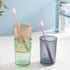 Namzi 4 Shatter-Resistant,Reusable,2.36 2.36 4.13inch Yellow Mouthwash Cups Piece,Simple Design,Thickened * *