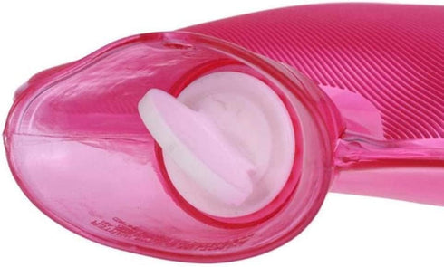 SKUZA 2000ml Hot Water Bottle, Winter Water-Filling Hot Water Bag Warm Water Bag Protective Cover Winter Hand Feet