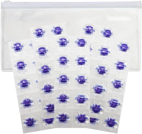 Dental Disclosing Tablets for Kids and Adults, Individually Wrapped, Safe & Effective Two-Tone Cleaning Tablets, 50