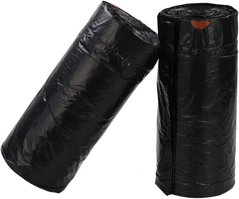 2.6 Gallon Small Drawstring Trash Bags, 104 Count Black Garbage Bags