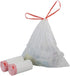 Hespama 2.6 120 Counts, Gallon Small Trash Bags Drawstring, White Bathroom Garbage Can Liners