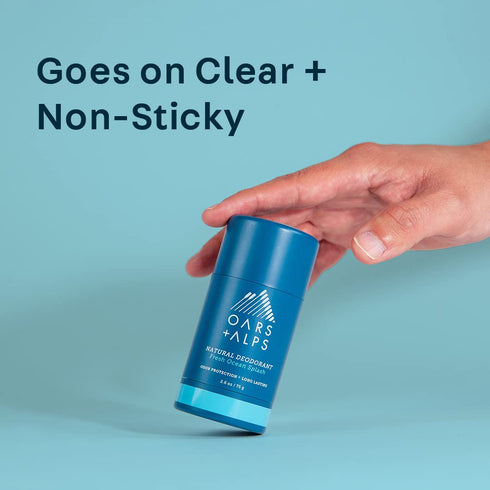 Oars + Alps Natural Deodorant for Men & Women, Aluminum Free, Long Lasting Odor Protection, Fresh Ocean Splash