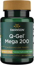 Swanson Q-Gel Mega 200, 200 Milligrams, 30 Softgels