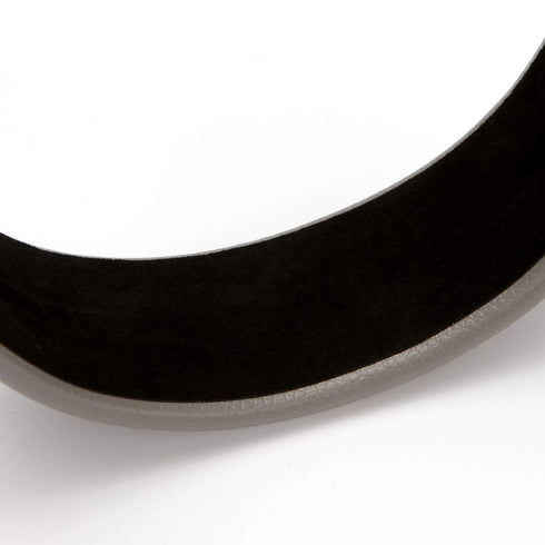 LONEEDY Padded Leather Hard Headband for Women, 1.7 Inch, White