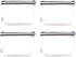 Multi-purpose Waterproof Clear Vinyl Zippered Toiletry Pouch, Makeup Pouch with French Tape, 4-pack
