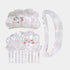 INH Hair Claw Clips & Wide Tooth Comb Set, 3 pc Aesthetic Iridescent Hair Accessories