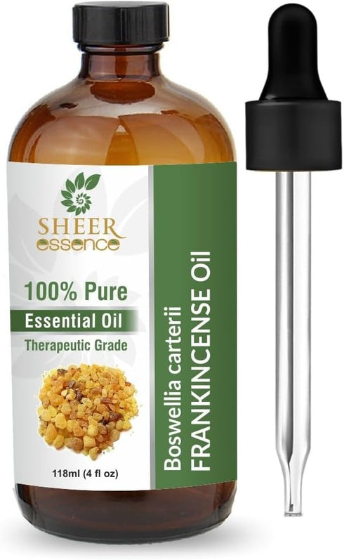 Frankincense Essential Oil 118 ML (4 Fl. Oz) - 100% Pure Natural Undiluted Boswellia Carteri
