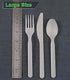 BPI Certified Compostable Spoons, 100 Count, 7" Heavy-Duty Disposable Cutlery