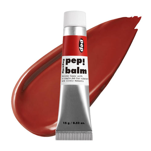 I'M MEME Lip and Cheek Tint - PepBalm 001 Recharger, Liquid Blush with Shea Butter, Travel-Friendly, 0.52 Oz