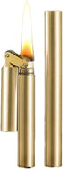 Vintage Trench Lighter - Cool Copper Windproof Brass Lighter for Men, Dad, Husband (Fuel Not Included), Gold